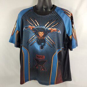 X-Men Wolverine Jersey 2002 Marvel Comics Logan Athletic Tee T-Shirt Men's Large